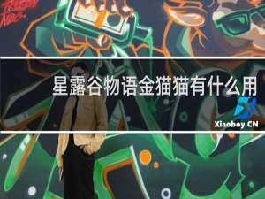 星露谷物语金猫猫有什么用