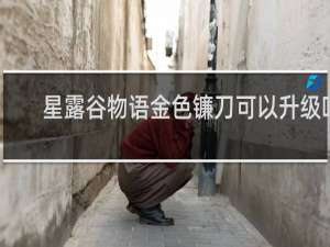 星露谷物语金色镰刀可以升级吗