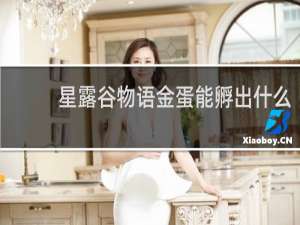 星露谷物语金蛋能孵出什么