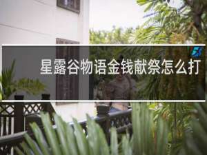 星露谷物语金钱献祭怎么打
