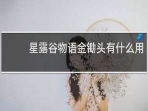 星露谷物语金锄头有什么用