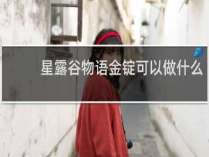 星露谷物语金锭可以做什么