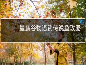 星露谷物语钓传说鱼攻略