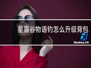 星露谷物语钓怎么升级背包