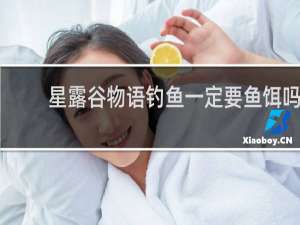 星露谷物语钓鱼一定要鱼饵吗