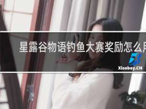 星露谷物语钓鱼大赛奖励怎么用