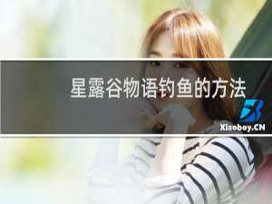 星露谷物语钓鱼的方法
