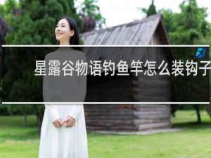星露谷物语钓鱼竿怎么装钩子