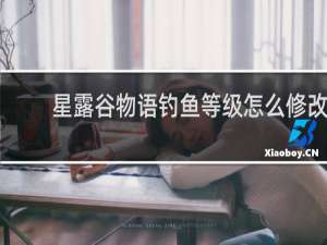 星露谷物语钓鱼等级怎么修改