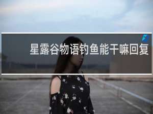 星露谷物语钓鱼能干嘛回复