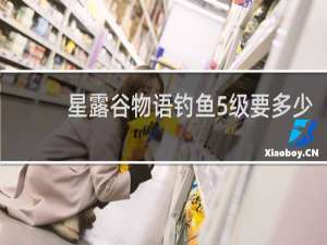 星露谷物语钓鱼5级要多少
