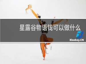 星露谷物语钱可以做什么