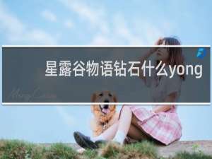 星露谷物语钻石什么yong
