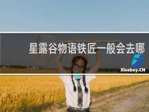 星露谷物语铁匠一般会去哪