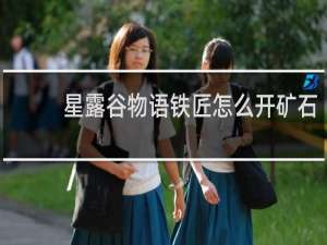 星露谷物语铁匠怎么开矿石