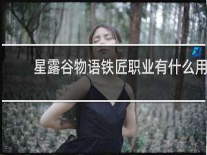 星露谷物语铁匠职业有什么用