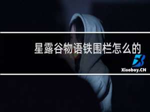 星露谷物语铁围栏怎么的