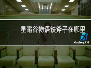 星露谷物语铁斧子在哪里