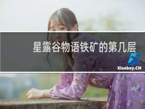 星露谷物语铁矿的第几层