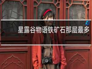 星露谷物语铁矿石那层最多