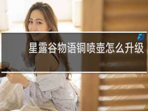 星露谷物语铜喷壶怎么升级