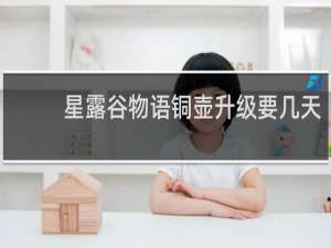 星露谷物语铜壶升级要几天