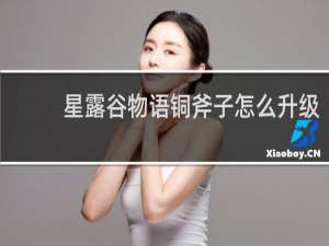 星露谷物语铜斧子怎么升级