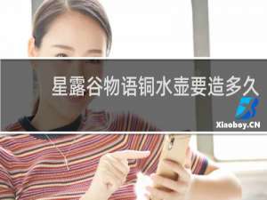 星露谷物语铜水壶要造多久