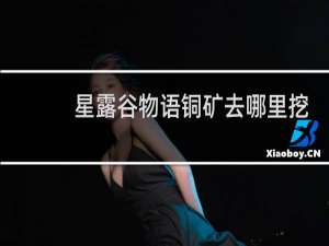 星露谷物语铜矿去哪里挖