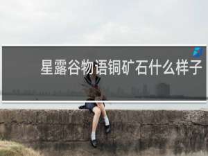 星露谷物语铜矿石什么样子