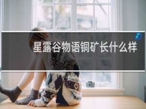 星露谷物语铜矿长什么样