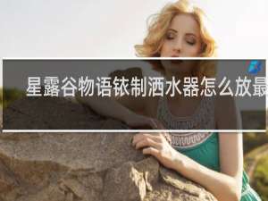 星露谷物语铱制洒水器怎么放最好