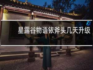 星露谷物语铱斧头几天升级