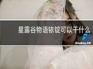 星露谷物语铱锭可以干什么