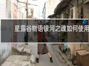 星露谷物语银河之魂如何使用