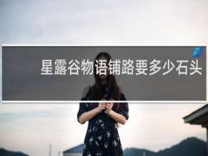 星露谷物语铺路要多少石头
