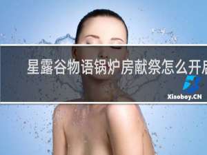 星露谷物语锅炉房献祭怎么开启