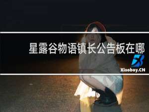 星露谷物语镇长公告板在哪