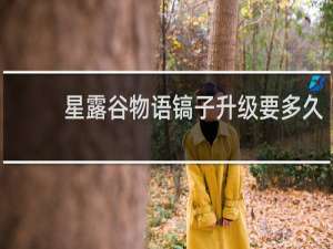 星露谷物语镐子升级要多久