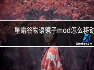 星露谷物语镜子mod怎么移动
