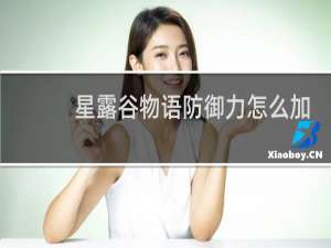 星露谷物语防御力怎么加