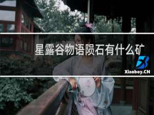 星露谷物语陨石有什么矿