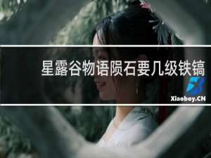 星露谷物语陨石要几级铁镐