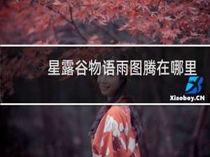 星露谷物语雨图腾在哪里