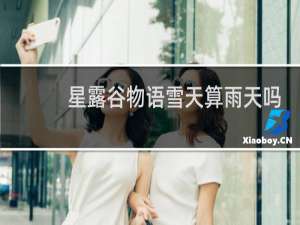 星露谷物语雪天算雨天吗