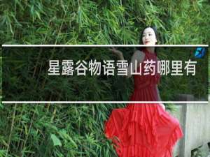 星露谷物语雪山药哪里有