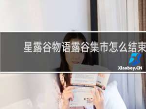 星露谷物语露谷集市怎么结束