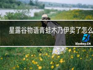 星露谷物语青蛙木乃伊卖了怎么办