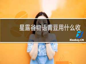 星露谷物语青豆用什么收