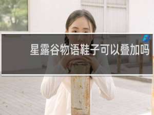 星露谷物语鞋子可以叠加吗
